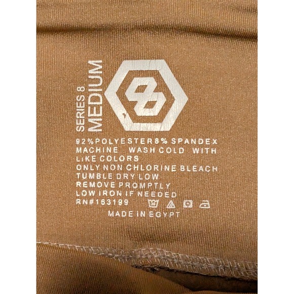 Series 8 High Waist Athletic Running Workout Shorts Pockets Hot Shorts Medium - Picture 3 of 3